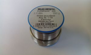 Měkká pájka SUPERSAN 2 mm L-SN 97AG 3 250 g